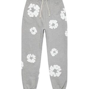 Men's Gray Floral Joggers